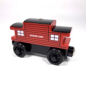 Thomas & Friends Wooden Railway Train SODOR LINE CABOOSE Learning Curve MINT